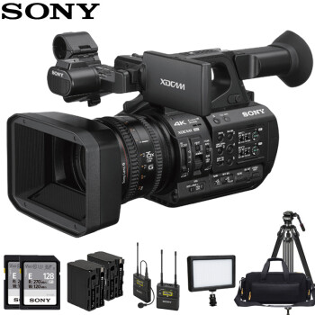 索尼（SONY）PXW-Z1901/3英寸3CMOS25倍光变会议活动直播专业4K手持摄录一体机豪华套装	